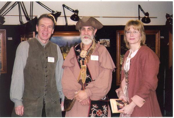 Chris Wig with Gerry and Kathy Seymour of Paramount Press, Robert Griffing's Publisher